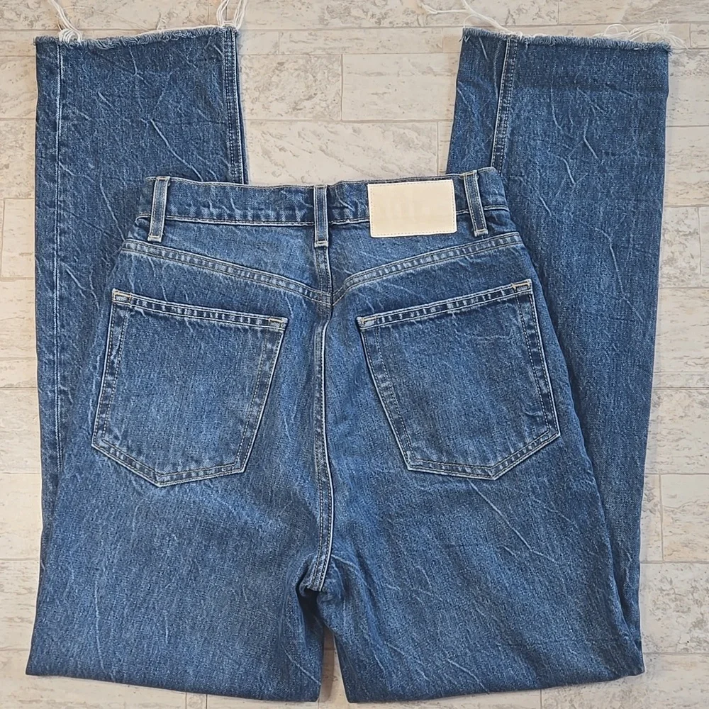 GRLFRND The Cassidy Straight Leg Blue Jeans Size 25 - Picture 11 of 16